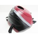 Tapis de reservoir BAGSTER HONDA CBR600F / SPORT 1992-1993 BORDEAUX CLAIR/NOIR/BANDE ACIER