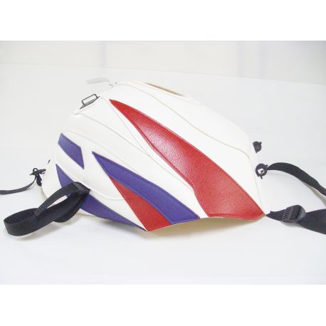 Tapis de reservoir BAGSTER HONDA CBR600F / SPORT 1992-1993 BLANC/ROUGE/VIOLET FONCE