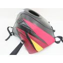 Tapis de reservoir BAGSTER HONDA CBR600F / SPORT 1991-1998 NOIR/COQUELIQLICOT/JAUNE/BORDEAUX CLAIR