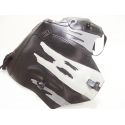 Tapis de reservoir BAGSTER HONDA XRV750 AFRICA TWIN 1993 NOIR / ACIER / GRIS CLAIR