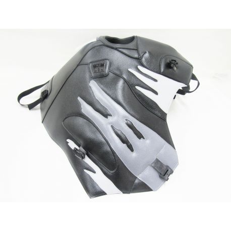 Tapis de reservoir BAGSTER HONDA XRV750 AFRICA TWIN 1994 NOIR / GRIS CLAIR / ACIER