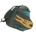Tapis de reservoir BAGSTER HONDA XRV750 AFRICA TWIN 1994 VERT FONCÉ / EUCALYPTUS / HAVANE