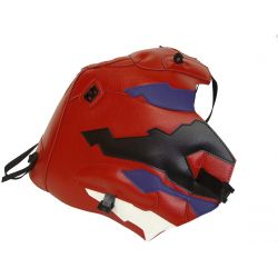 Tapis de reservoir BAGSTER HONDA XRV750 AFRICA TWIN 1998-2003 ROUGE/VIOLET FONCE/BANDE ROUGE