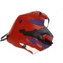 Tapis de reservoir BAGSTER HONDA XRV750 AFRICA TWIN 1998-2003 ROUGE/VIOLET FONCE/BANDE ROUGE