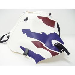 Tapis de reservoir BAGSTER HONDA XRV750 AFRICA TWIN 1997-1998 BLANC / BORDEAUX CLAIR / BLEU DE CHINE / BORDEAUX CLAIR