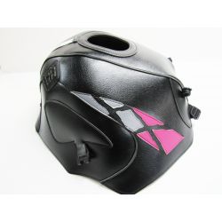 Tapis de reservoir BAGSTER HONDA CB500 1994 NOIR / DÉCO FUCHSIA / ACIER