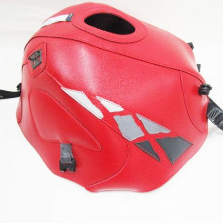 Tapis de reservoir BAGSTER HONDA CB500 1994 ROUGE / DÉCO ANTHRACITE / GRIS CLAIR