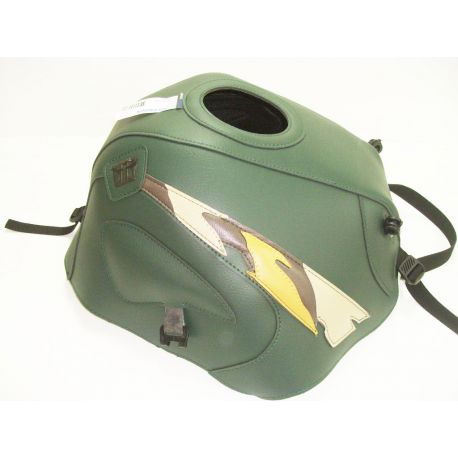 Tapis de reservoir BAGSTER HONDA CB500 1996-1997 VERT FONCÉ / CHAMPAGNE / HAVANE