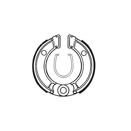 Machoires de frein moto organique BA010
