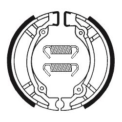 Machoires de frein moto organique BA025