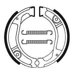 Machoires de frein moto organique BA029