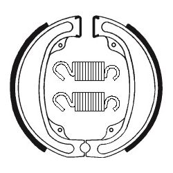 Machoires de frein moto organique BA033