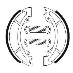 Machoires de frein moto organique BA036
