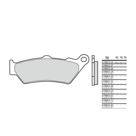 Plaquette de frein Brembo 07BB0359 organique