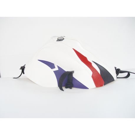 Tapis de reservoir BAGSTER HONDA CBR900RR 1997 BLANC / NOIR / ROUGE / VIOLET FONCÉ