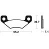 Plaquettes de frein MX/Quad métal fritté TECNIUM MO408 1