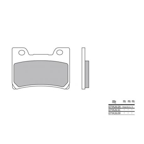 Plaquettes de frein avant moto BREMBO 07YA2609 organique