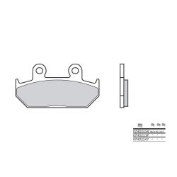 Plaquettes de frein route métal fritté BREMBO 07HO23SA