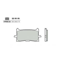 Plaquettes de frein route métal fritté BREMBO 07HO62SA