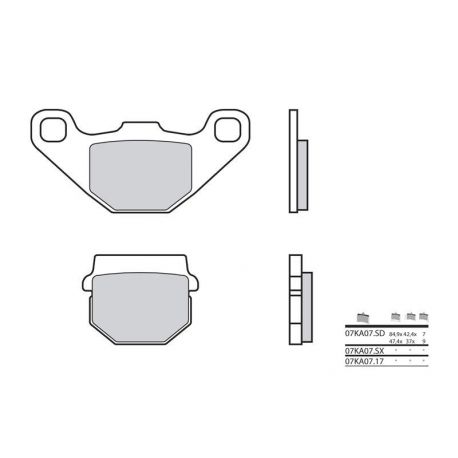 Plaquettes de frein Off-Road métal fritté BREMBO 07KA07SD