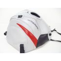 Tapis de reservoir BAGSTER HONDA CBR600F / SPORT 2003 GRIS CLAIR/POINTE ROUGE ET NOIR