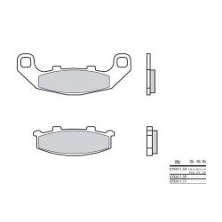 Plaquettes de frein route métal fritté BREMBO 07KA11SA
