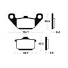 Plaquettes de frein organique moto MA57 1