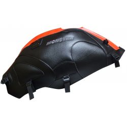 Tapis de reservoir BAGSTER DUCATI 600 620 695 750 900 1000 MONSTER S4 S2R S4R MONSTRO 2005 NOIR / BANDE PERSICO