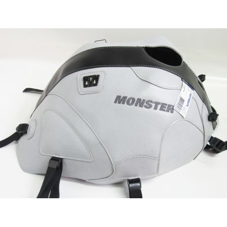 Tapis de reservoir BAGSTER DUCATI 600 620 695 750 900 1000 MONSTER S4 S2R S4R MONSTRO 2006-2007 GRIS CLAIR/BANDE NOIR