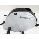 Tapis de reservoir BAGSTER DUCATI 600 620 695 750 900 1000 MONSTER S4 S2R S4R MONSTRO 2006-2007 GRIS CLAIR/BANDE NOIR