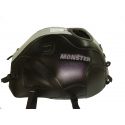 Tapis de reservoir BAGSTER DUCATI 600-1000 MONSTER S4 S2R S4R MONSTRO 2006 NOIR/BANDE GRISE CLAIR