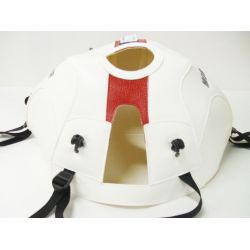 Tapis de reservoir BAGSTER DUCATI 600 620 695 750 900 1000 MONSTER S4 S2R S4R MONSTRO 2006-2007 BLANC/BANDE ROUGE