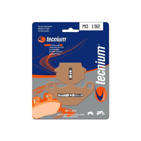 Plaquettes de frein MX/Quad métal fritté TECNIUM MO192