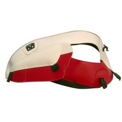 Tapis de reservoir BAGSTER TRIUMPH SCRAMBLER 2006-2007 BLANC / ROUGE FONCÉ