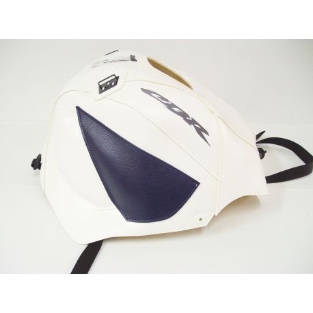 Tapis de reservoir BAGSTER HONDA CBR900RR 2002 BLANC / POINTE BLEUE FONCÉE