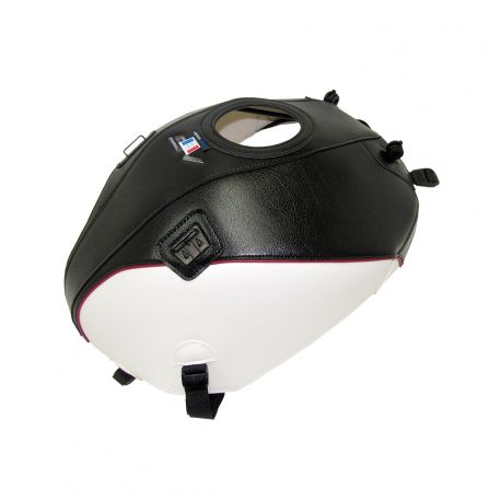 Tapis de reservoir BAGSTER SUZUKI SV 650 2019-2020 NOIR / BLANC / LISERET ROUGE FONCÉ