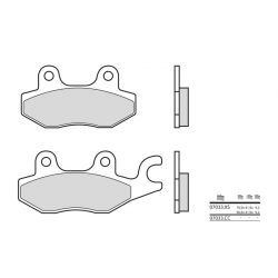 Plaquettes de frein carbone céramique Scooter BREMBO 07033CC