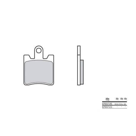 Plaquettes de frein Scooter métal fritté BREMBO 07037XS