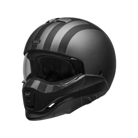 Casque moto BELL BROOZER FREE RIDE casque look original transformable  Double homologation casque intégral et casque jet