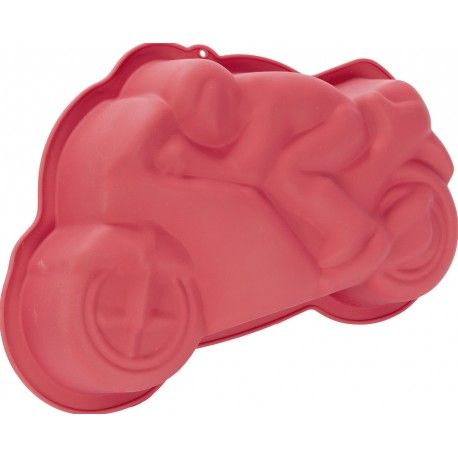 Moule à gateau moto en silicone