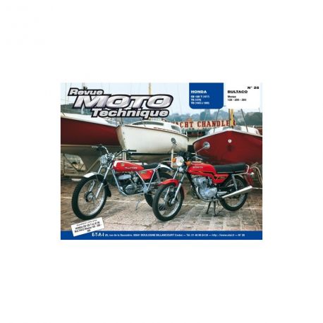 REVUE MOTO TECHNIQUE HONDA CB125T 1977-1978 CB125TD 1983-1988 BULTACO SHERPA 125-250-350