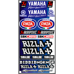 Planche autocollants SBK YAMAHA