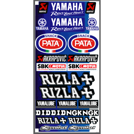 Planche autocollants SBK YAMAHA