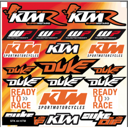 Planche autocollants KTM DUKE
