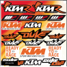 Planche autocollants KTM 0
