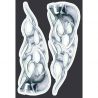 AUTOCOLLANT LETHAL THREAT TRI CHROME SKULLS 0