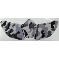 Kit stikers deco casque SHARK DRAK CAMOUFLAGE GRIS