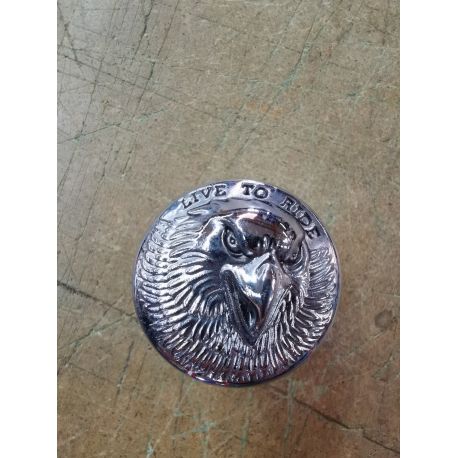 Cache écrous d'axe de roue arrière Chromé LIVE TO RIDE