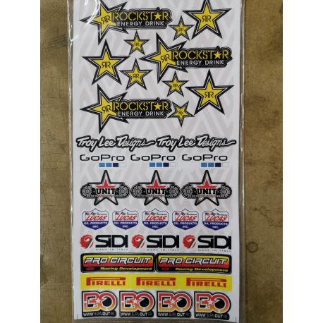 Planche autocollants ROCKSTAR