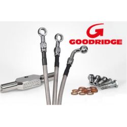 Durite de frein Goodridge Acier CHROME (3 Avant)